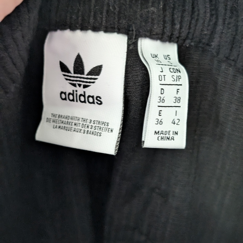 Adidas Corduroy"Comfy Cords" Overalls, Size:Small, Color:Black - Picture 4 of 6
